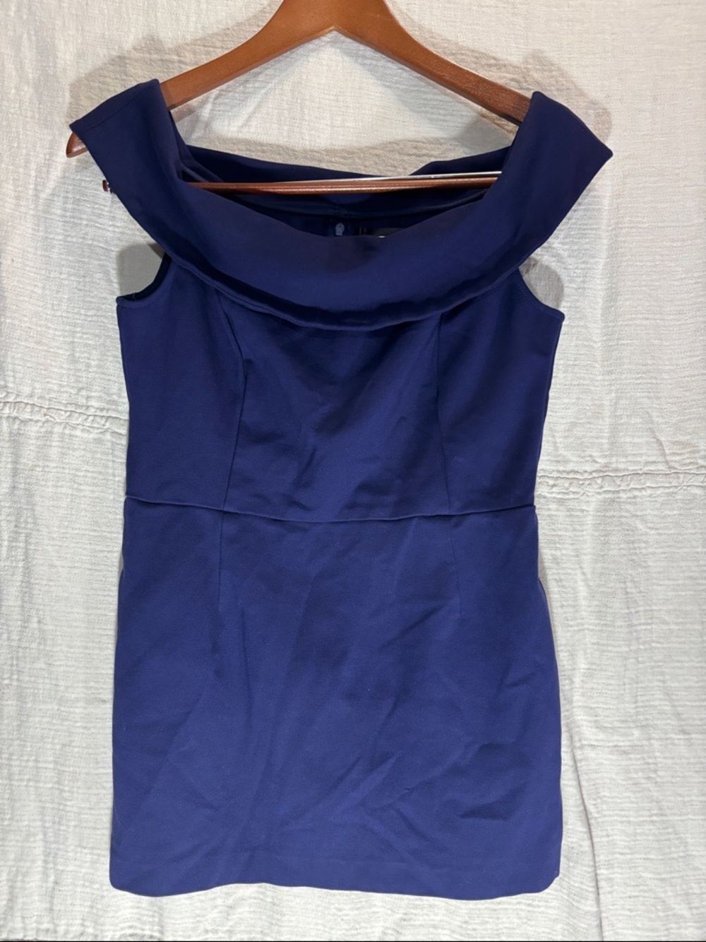Alexia Admor Navy Off-Shoulder Mini Dress formal